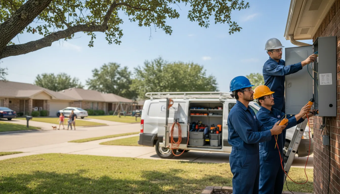 Certified electrician providing emergency electrical services in Hall Summit, LA
